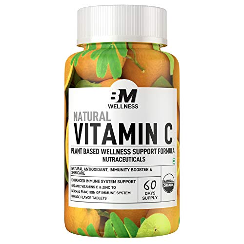 Bigmuscles Nutrition Natural Vitamin C & Zinc Tablets 1000 mg, Immunity