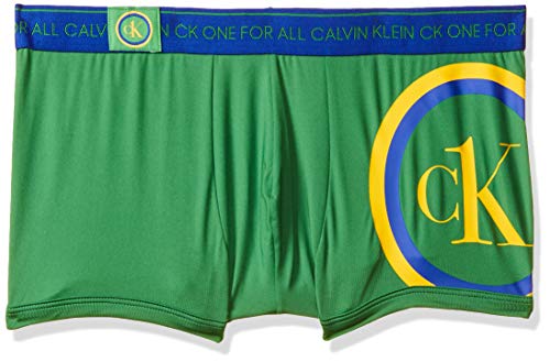 Calvin Klein Men's Solid Trunks (NB2361LG8M_Lucky Green/Strat_M ...
