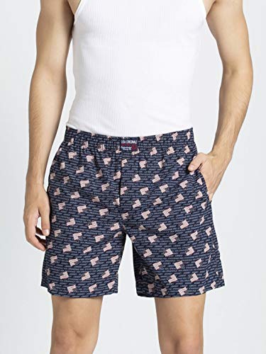 Jockey Men's Cotton Printed Boxers with Side Pockets - Pack of 2 ...
