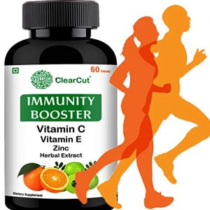 ClearCut-Immunity-Booster-Vitamin-C-1000-mg-Vitamin-E-200-IU-Zinc-10-mg-Amla-extract-400-mg-60-Tablets-0